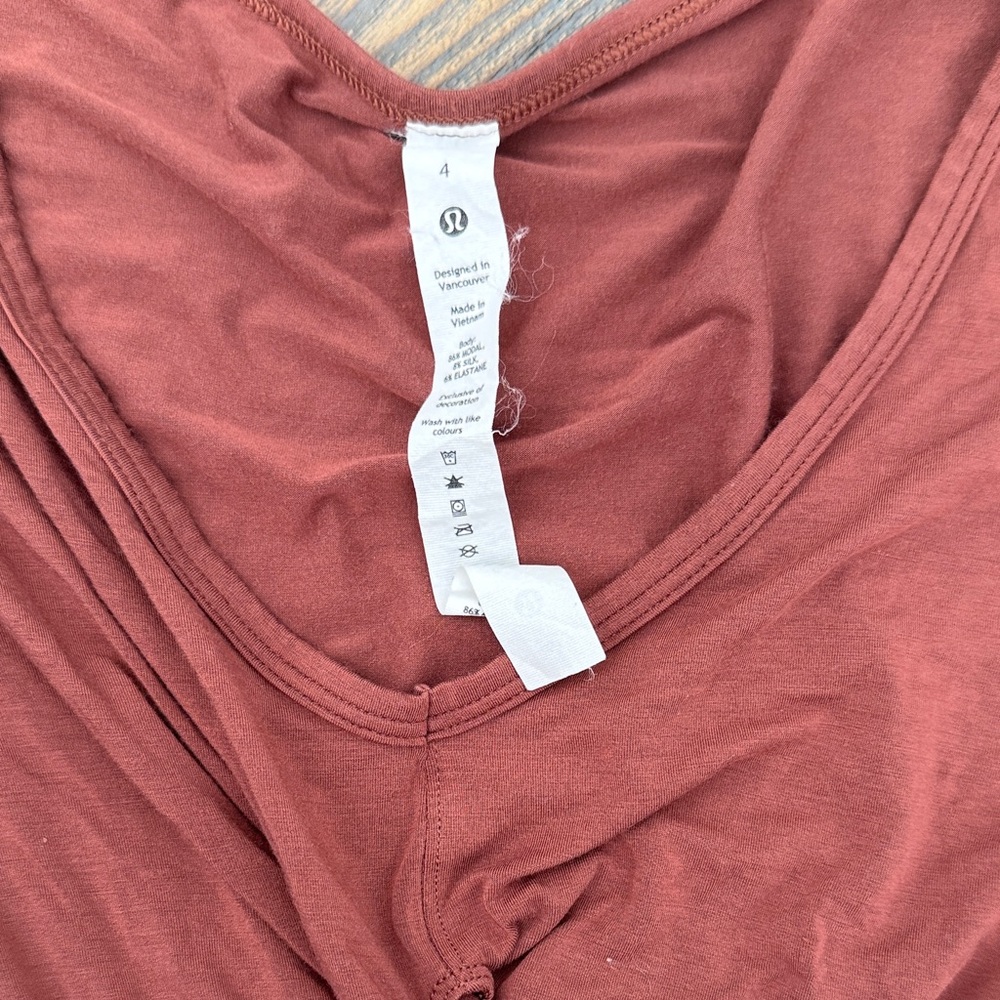 Women's Rust Wrap Crop Top - Picture 2 of 2